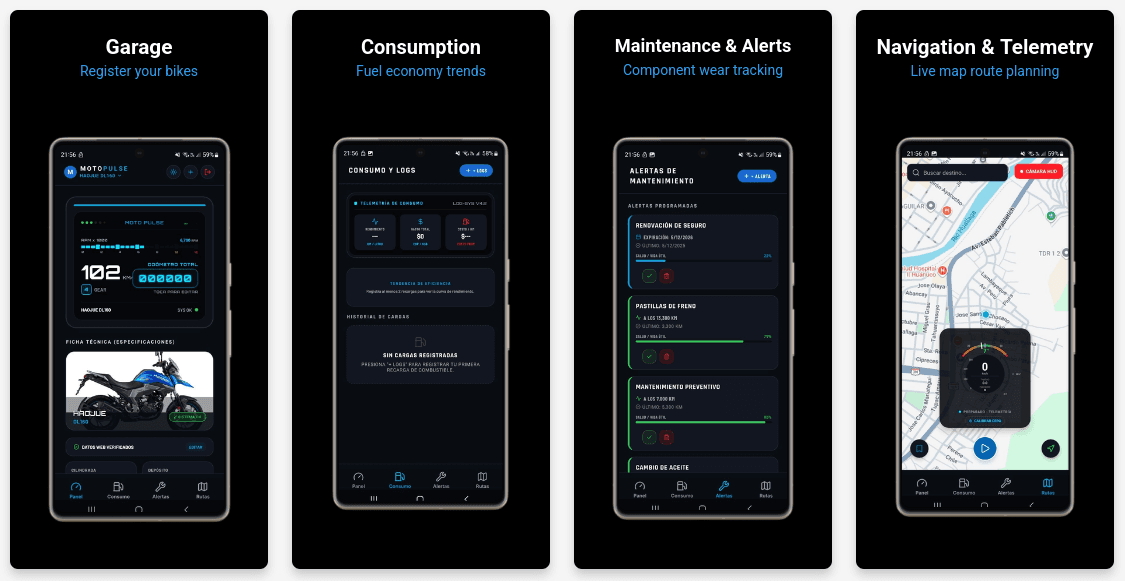 MotoPulse project screenshot
